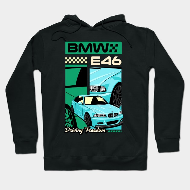 Retro BMW Hoodie by Harrisaputra